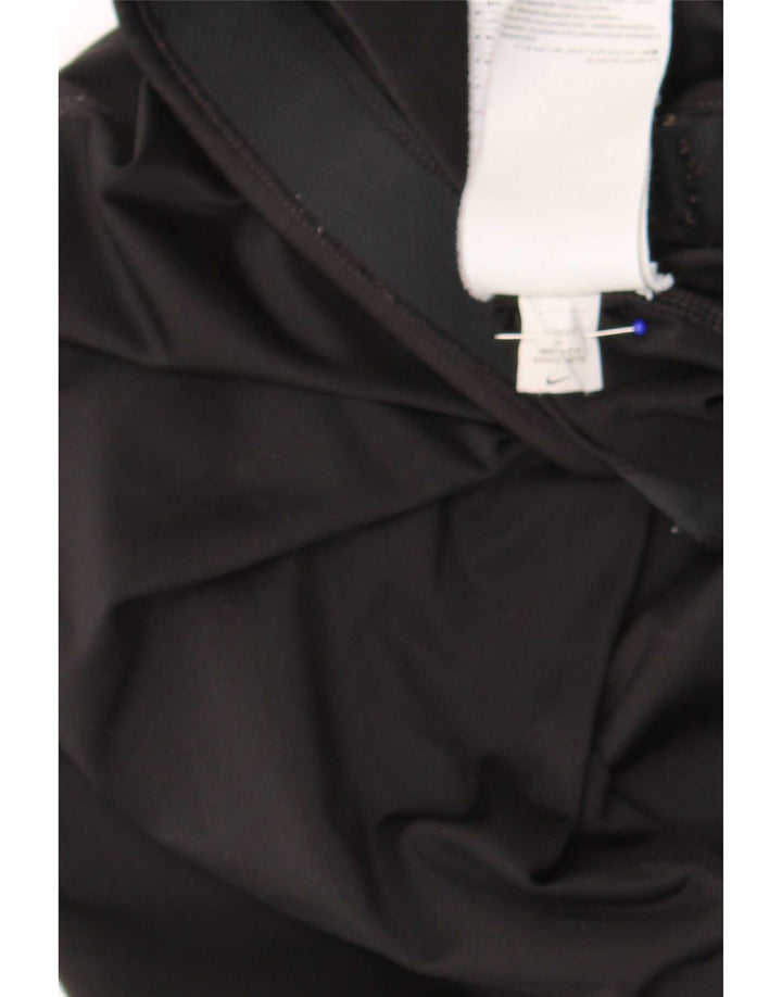 Nike Womens Leggings UK 12 Medium Black Polyester Sports