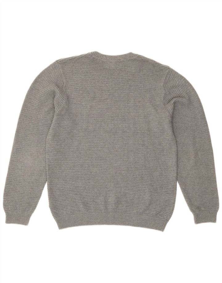 Marks & Spencer Mens Tailored Fit Crew Neck Jumper Sweater Medium Grey