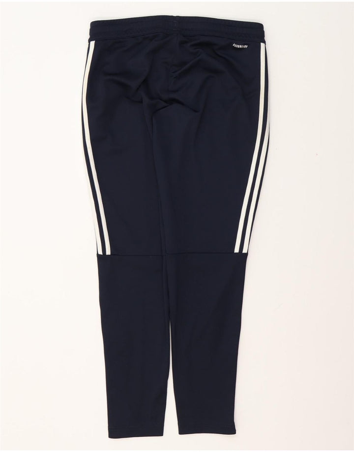 ADIDAS Womens Aeroready Tracksuit Trousers UK 12/14 Medium  Navy Blue