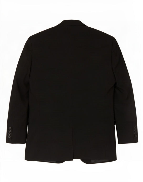 Marks & Spencer Mens 2 Button Blazer Jacket UK 38 Medium Black Polyester