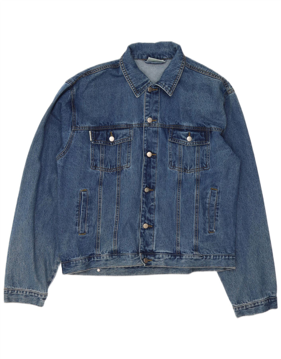 Giani Feroti Mens Denim Jacket UK 40 Large Blue Cotton