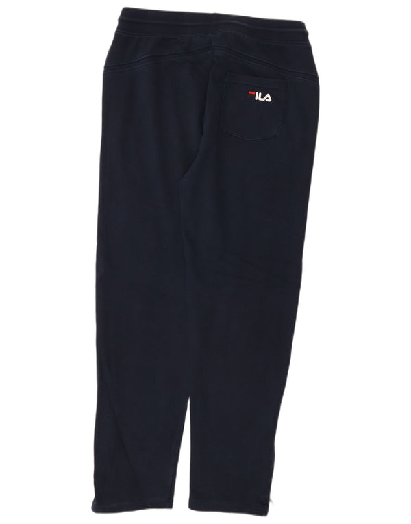 Fila Mens Tracksuit Trousers Medium  Navy Blue Cotton