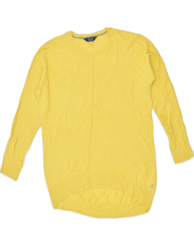 JOULES Womens Crew Neck Jumper Sweater UK 12 Medium Yellow Wool | Vintage Joules | Thrift | Second-Hand Joules | Used Clothing | Messina Hembry 