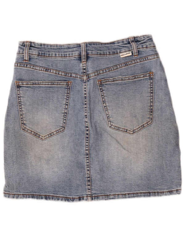 Billabong Womens Denim Skirt W30 Medium Blue Cotton