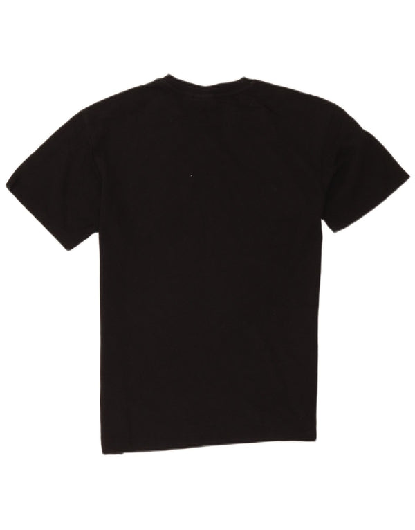 Napapijri Mens Geographic Graphic T-Shirt Top Small Black Cotton