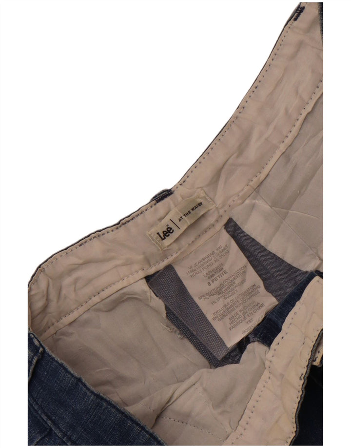 Lee Womens Petite Capri Jeans US 8 Medium W30 L18 Blue Cotton