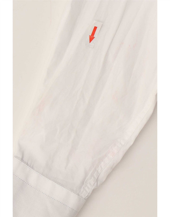 Harmont & Blaine Mens Shirt Large White Colourblock Cotton