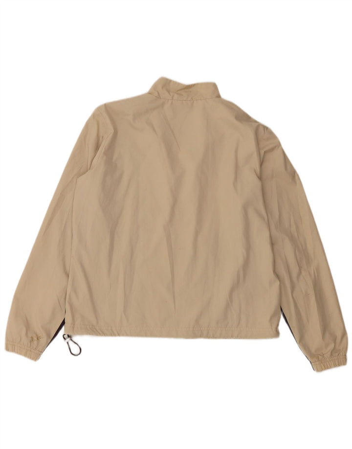 Nike Womens Tracksuit Top Jacket UK 10/12 Medium Beige Colourblock