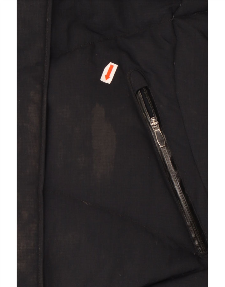 COLUMBIA Womens Omni-Heat Hooded Padded Jacket UK 10 Small Navy Blue Nylon