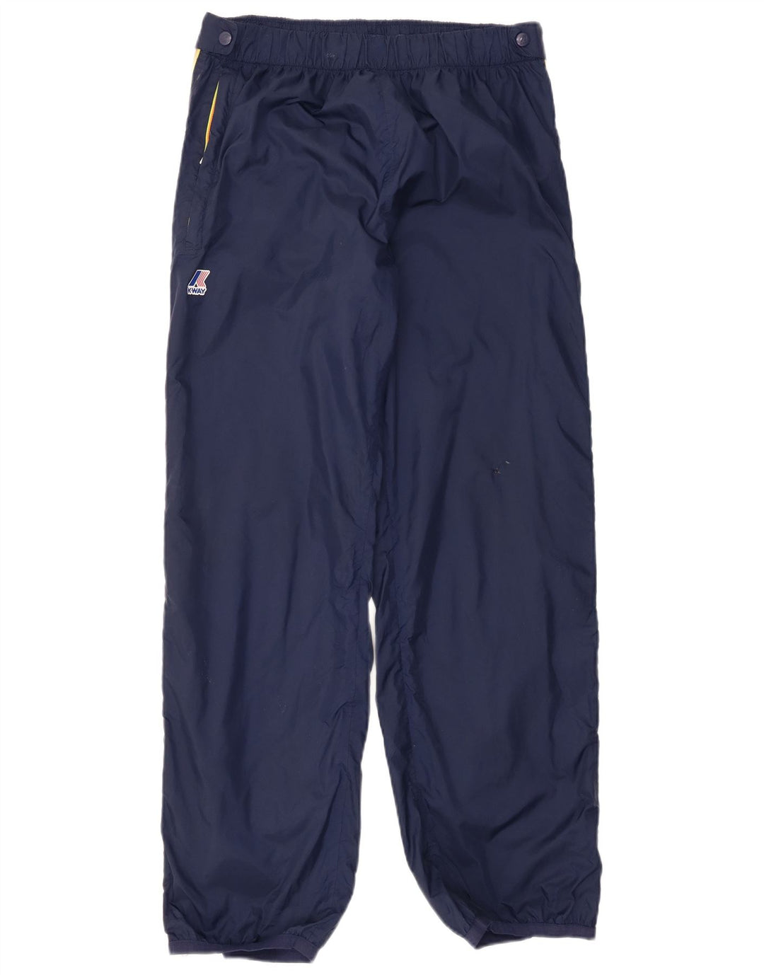 K-Way Womens Joggers Waterproof Trousers UK 14 Medium Navy Blue Striped