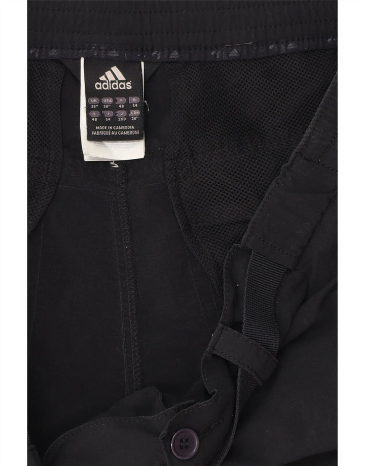 Adidas Mens Climalite Chino Shorts W38 XL Black Polyester