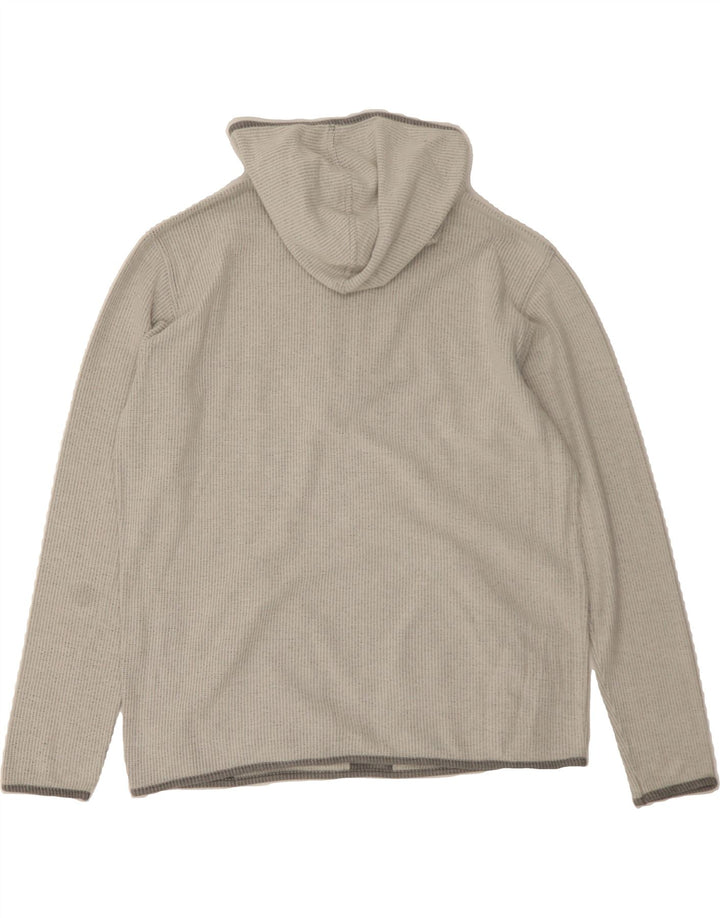 LOTTO Mens Zip Neck Hoodie Jumper XL Grey Cotton Vintage Lotto and Second-Hand Lotto from Messina Hembry 