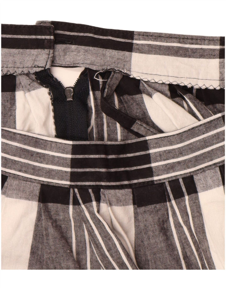 Vintage Womens A-Line Skirt W30 Medium Black Check