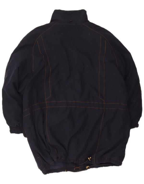 Daunen Womens Padded Jacket EU 46 XL Navy Blue Polyester