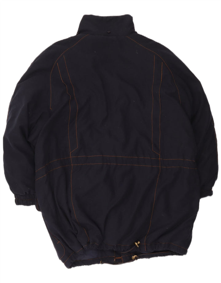 Daunen Womens Padded Jacket EU 46 XL Navy Blue Polyester