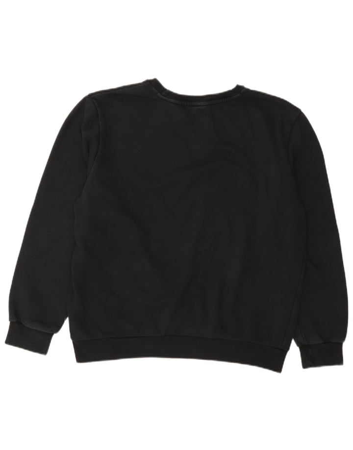 Puma Womens Graphic Oversized Sweatshirt Jumper UK 16 Large Black Cotton