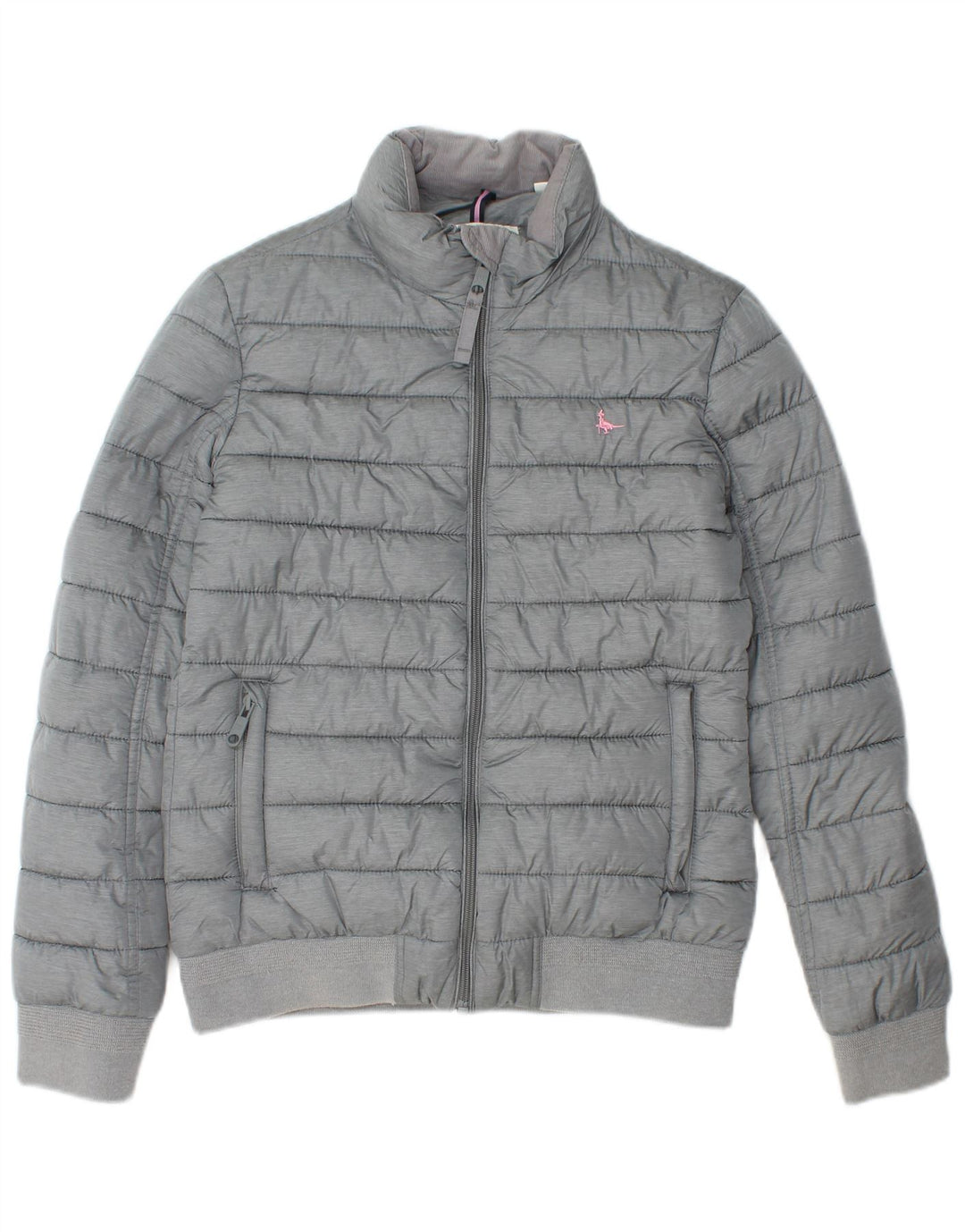 JACK WILLS Womens Padded Jacket UK 8 Small Grey Polyester