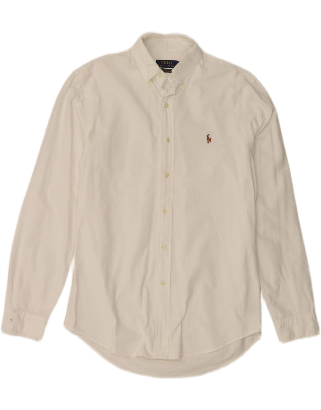Polo Ralph Lauren Mens Slim Fit Shirt Medium White Cotton