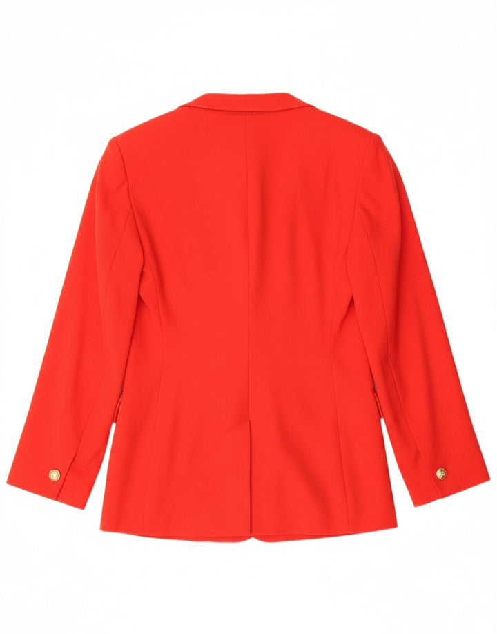 MARELLA Womens 2 Button Blazer Jacket UK 10 Small Red Virgin Wool