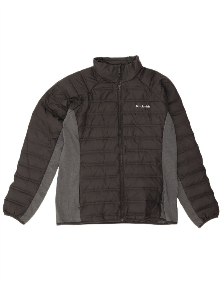 Columbia Mens Padded Jacket UK 40 Large Black Colourblock Polyester