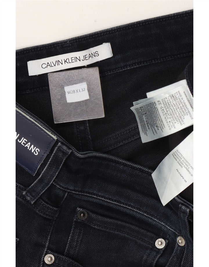 Calvin Klein Mens Slim Jeans W28 L32 Navy Blue Cotton