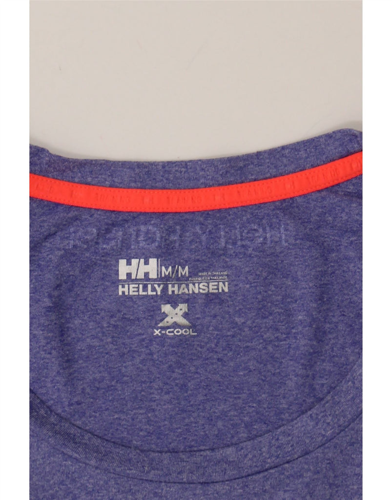 HELLY HANSEN Womens Graphic T-Shirt Top UK 12 Medium Purple Vintage Helly Hansen and Second-Hand Helly Hansen from Messina Hembry 