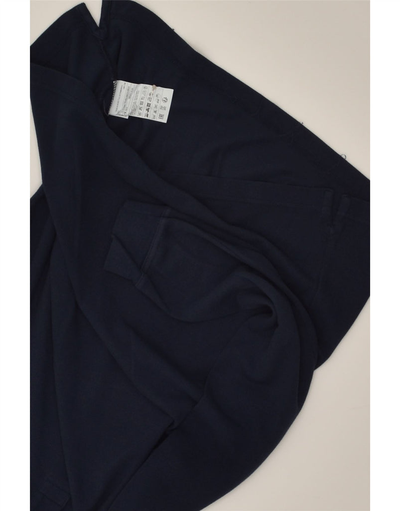 BENETTON Boys Long Sleeve Polo Shirt 11-12 Years 2XL Navy Blue Cotton | Vintage Benetton | Thrift | Second-Hand Benetton | Used Clothing | Messina Hembry 