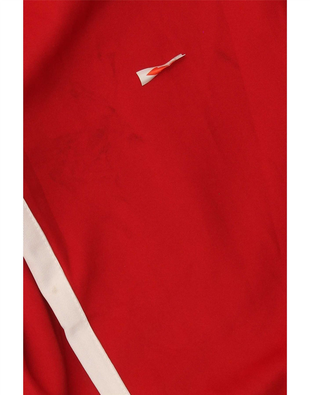Zara Mens Tracksuit Top Jacket Large Red Colourblock Polyester