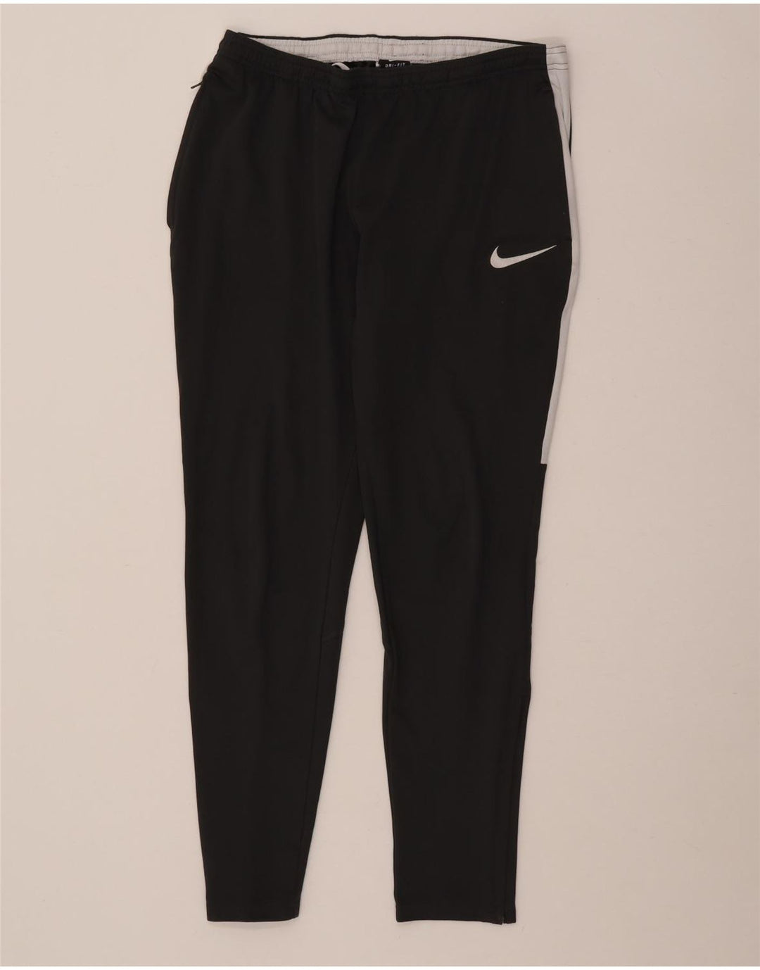Nike Mens Dri Fit Tracksuit Trousers Small  Grey Colourblock Polyester