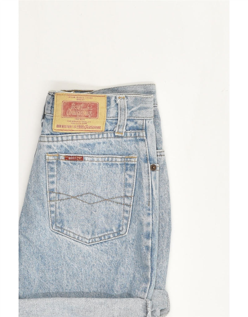 BEST COMPANY Womens Denim Shorts EU 38 Medium W27 Blue Cotton | Vintage Best Company | Thrift | Second-Hand Best Company | Used Clothing | Messina Hembry 