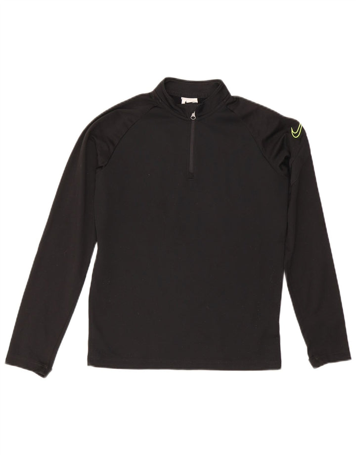 Nike Boys Dri Fit Graphic Pullover Tracksuit Top 10-11 Years Medium Black