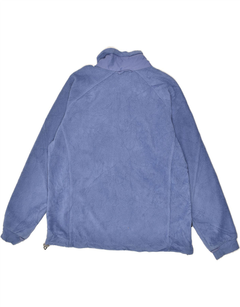 COLUMBIA Womens Loose Fit Fleece Jacket UK 16 Large Blue Polyester | Vintage Columbia | Thrift | Second-Hand Columbia | Used Clothing | Messina Hembry 