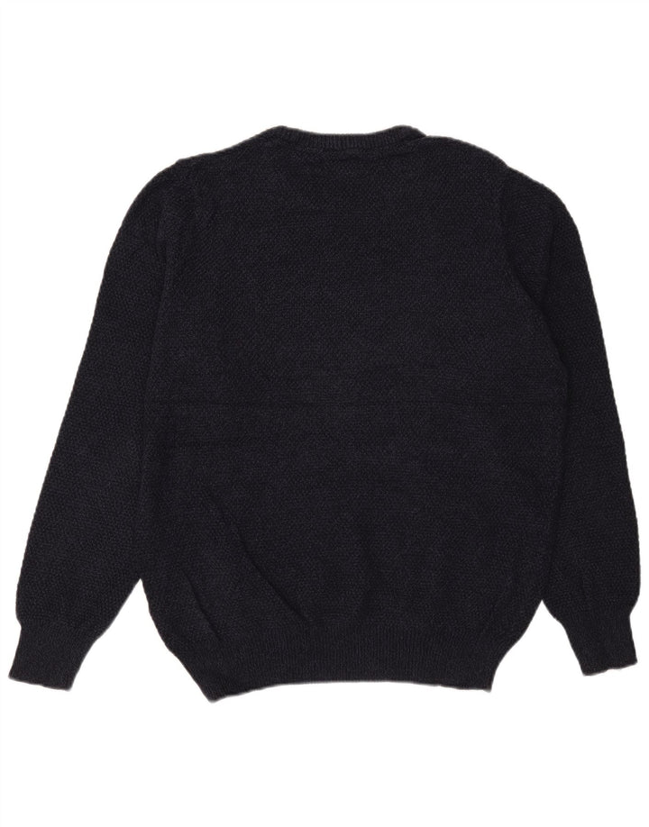 Marks & Spencer Mens Tailored Fit Crew Neck Jumper Sweater Medium Navy Blue