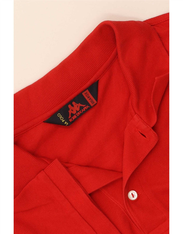 Kappa Mens Polo Shirt 2XL Red