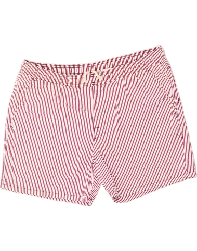 TIMBERLAND Mens Sport Shorts Large Pink Pinstripe Cotton | Vintage Timberland | Thrift | Second-Hand Timberland | Used Clothing | Messina Hembry 