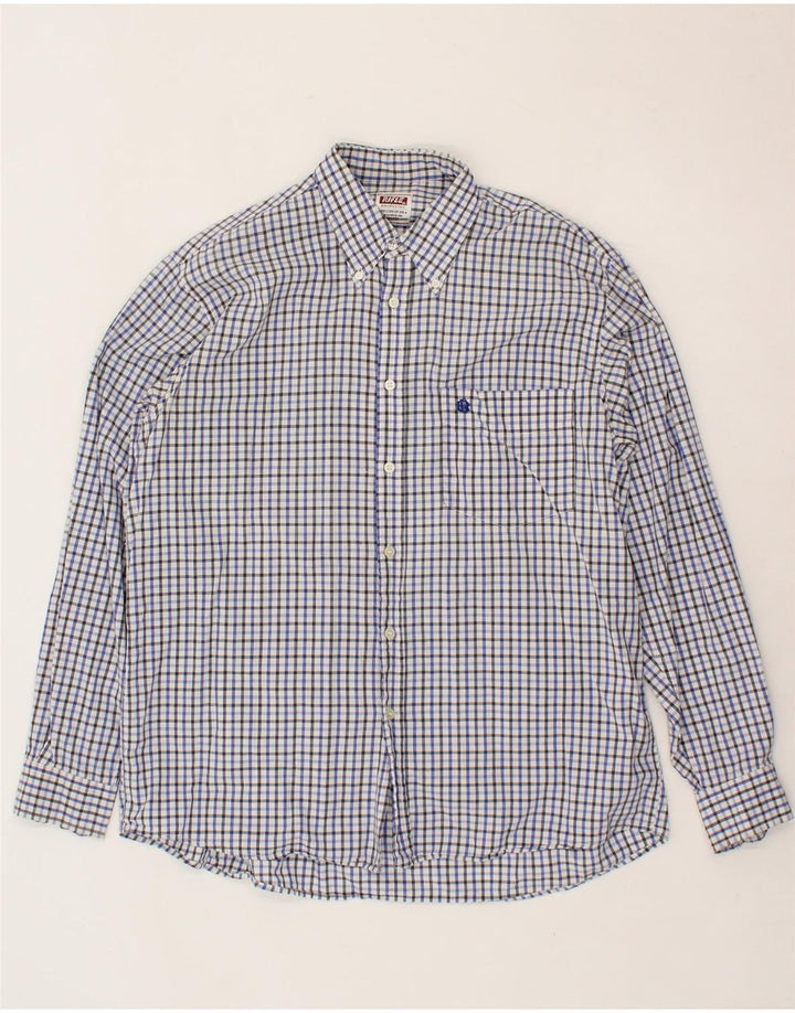 RIFLE Mens Shirt XL Blue Gingham Vintage Rifle and Second-Hand Rifle from Messina Hembry 