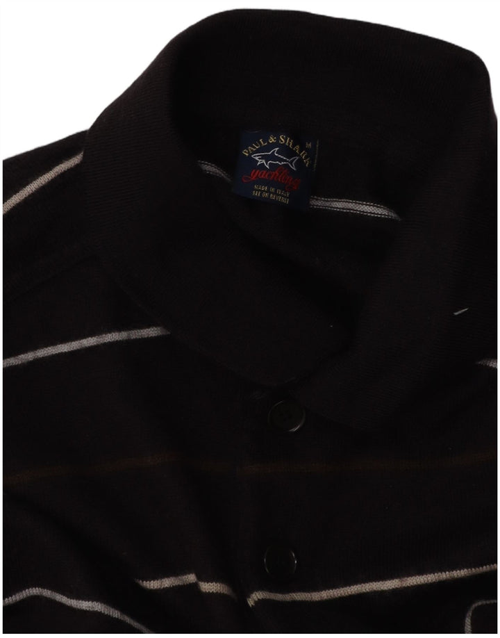 PAUL & SHARK Mens Yachting Polo Neck Jumper Sweater Medium Navy Blue