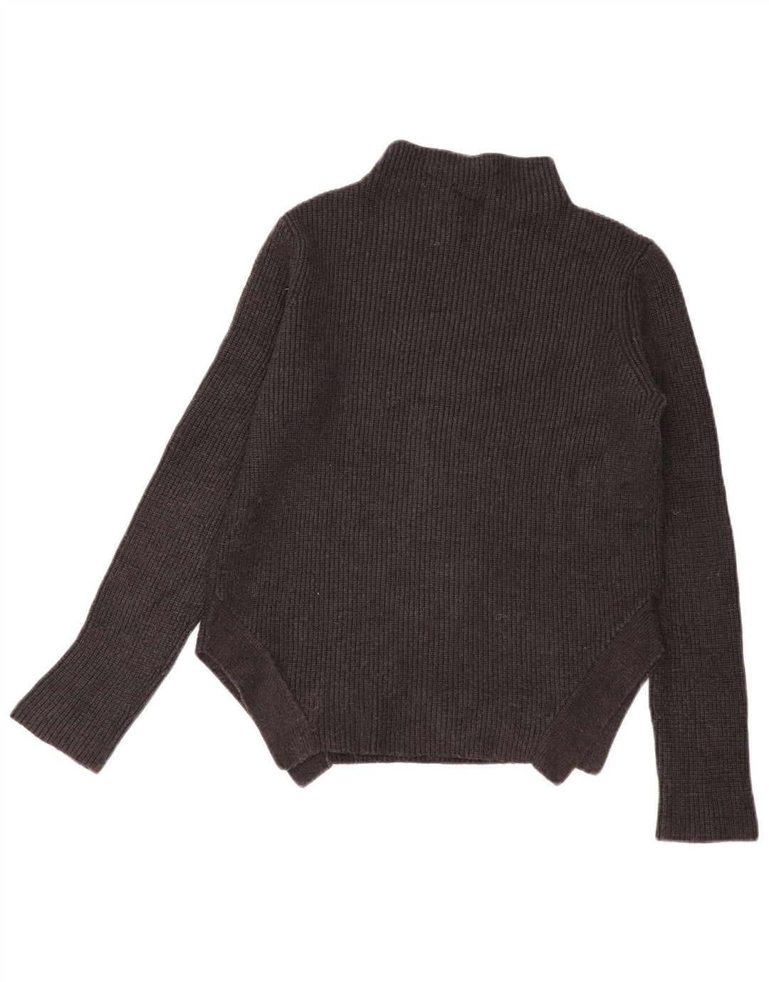 Zara Womens Oversized Turtle Neck Jumper Sweater UK 10 Small Grey Viscose