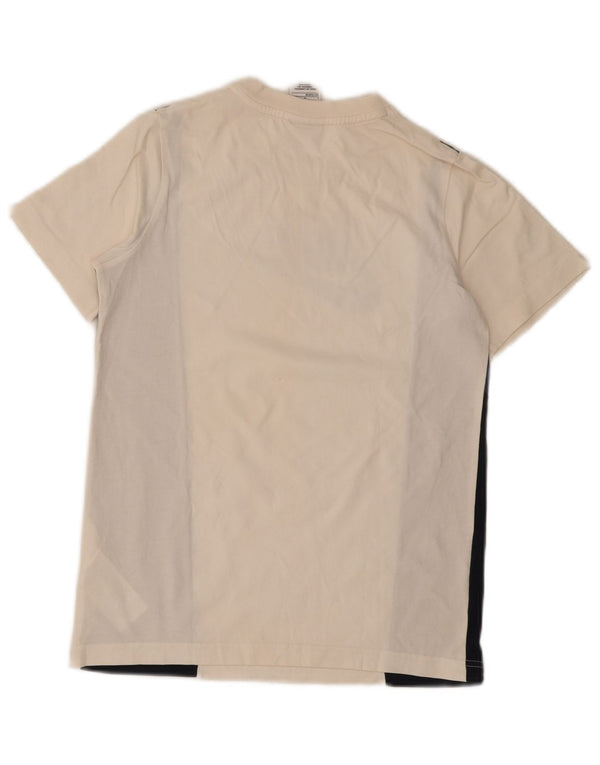 Nike Boys Graphic T-Shirt Top 12-13 Years Large Beige Colourblock Cotton