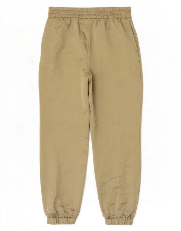 Zara Womens Tracksuit Trousers Joggers UK 10 Small Green Polyester