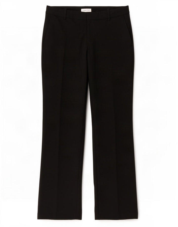 Calvin Klein Womens Bootcut Suit Trousers W32 L30 Black Polyester