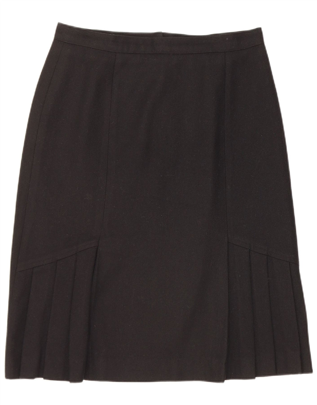 Vintage Womens A-Line Skirt UK 16 Large W30 Black Wool