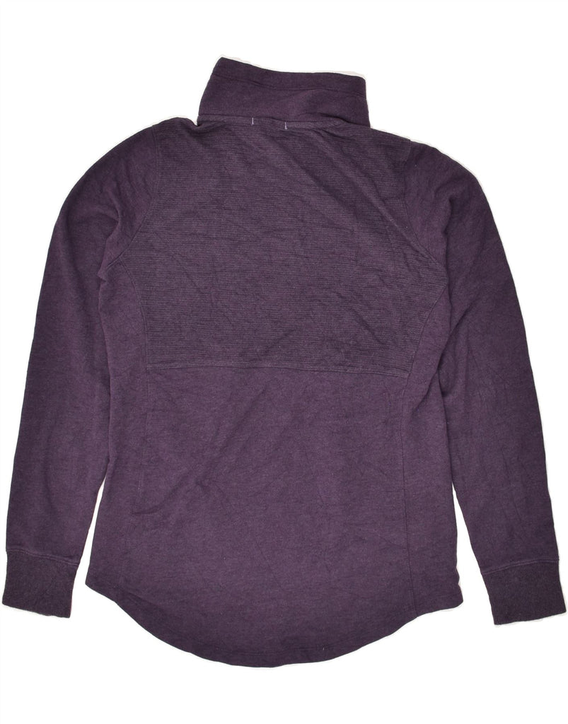 L.L.BEAN Womens Turtle Neck Sweatshirt Jumper UK 6 XS Purple Cotton | Vintage L.L.Bean | Thrift | Second-Hand L.L.Bean | Used Clothing | Messina Hembry 