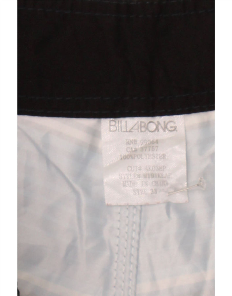 BILLABONG Mens Graphic Swimming Shorts Medium  Blue Striped Polyester Vintage Billabong and Second-Hand Billabong from Messina Hembry 