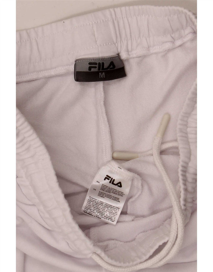 Fila Womens Tracksuit Trousers Joggers UK 12 Medium White Colourblock