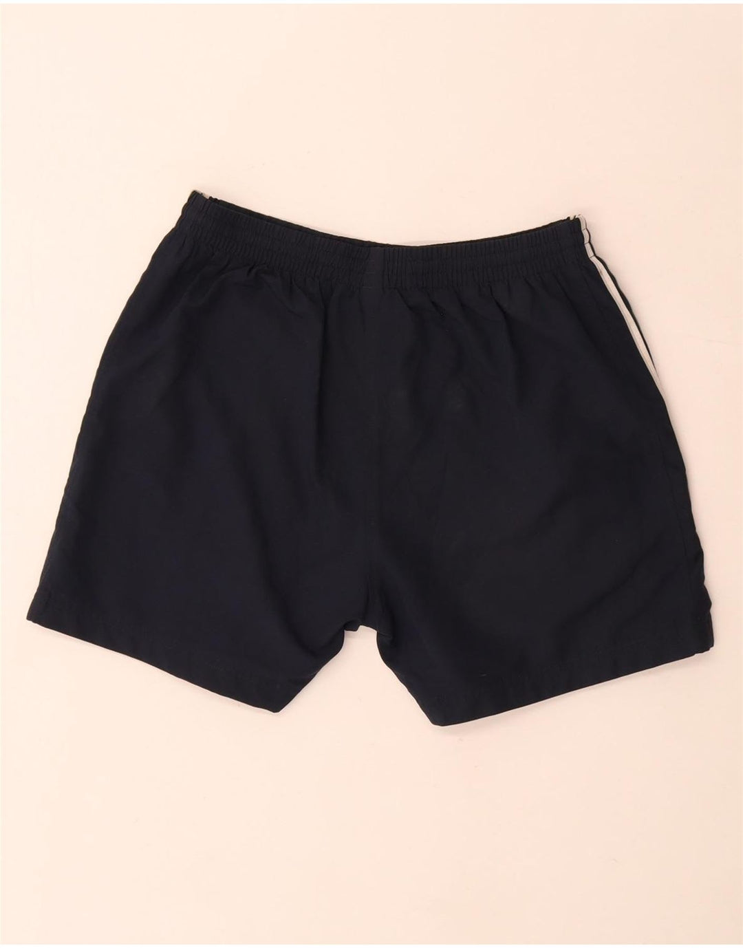 Adidas Womens Sport Shorts UK 14 Medium Navy Blue Polyester