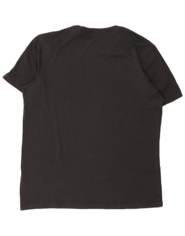 Nike Mens Dri Fit T-Shirt Top Large Black Cotton