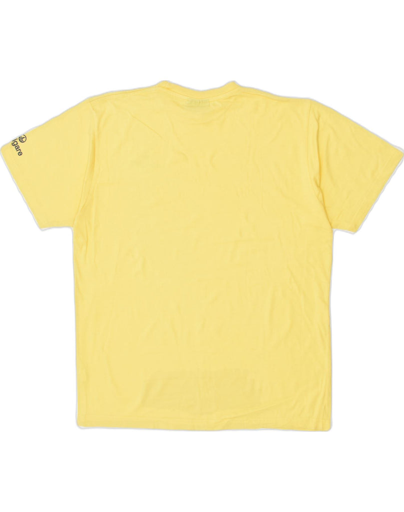 NAVIGARE Mens T-Shirt Top XL Yellow Cotton | Vintage | Thrift | Second-Hand | Used Clothing | Messina Hembry 