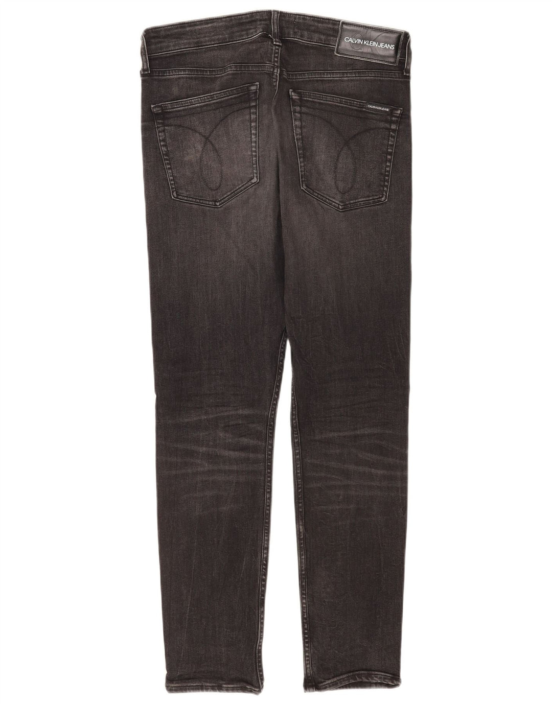 Calvin Klein Mens Tapered Jeans W30 L30 Black Cotton