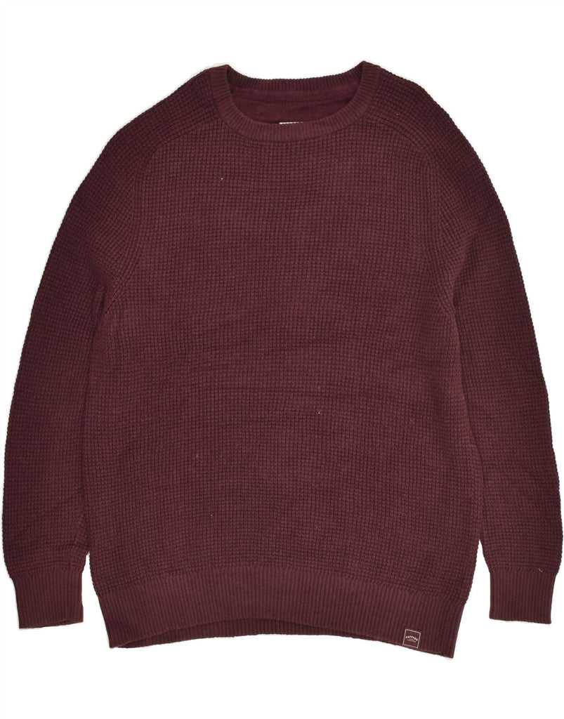 FAT FACE Mens Crew Neck Jumper Sweater 2XL Burgundy Cotton | Vintage Fat Face | Thrift | Second-Hand Fat Face | Used Clothing | Messina Hembry 
